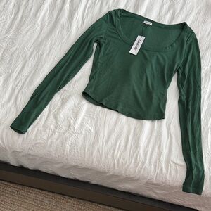 Garage Forest Green Long Sleeve Tee